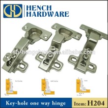 Key hole hinge for door and cabinet