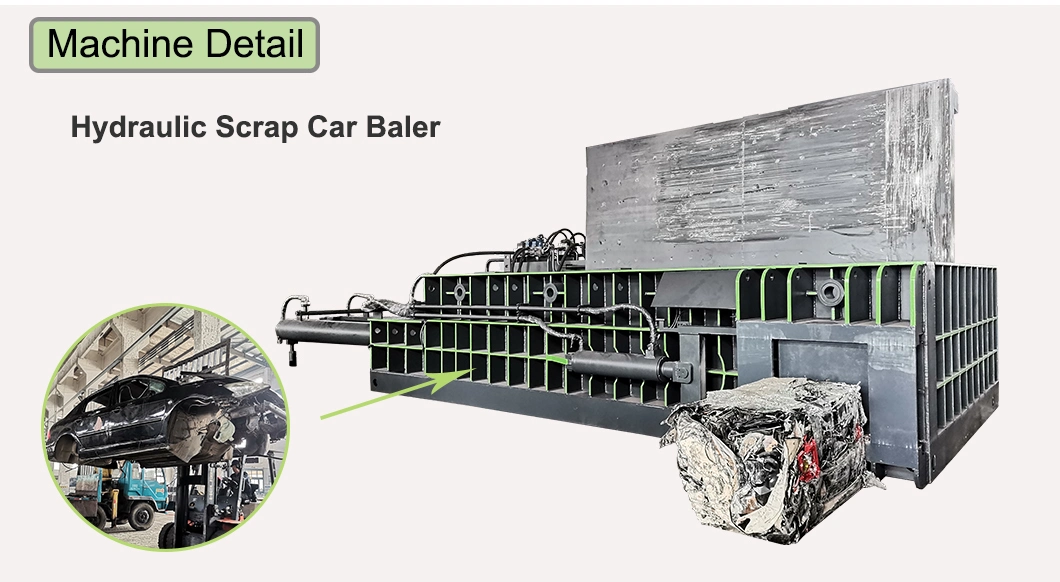 Automatic Y81-400 Hydraulic Car Balers for Scrap Distribution Center