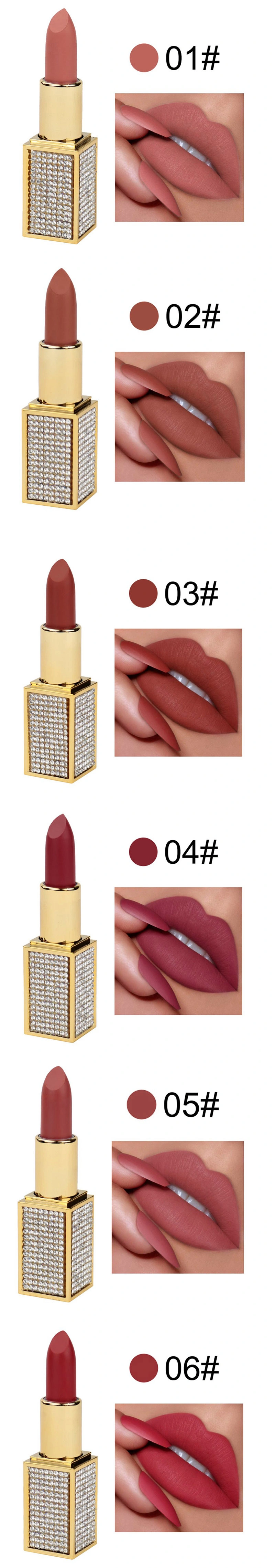 Waterproof Vegan Make Your Own Logo Matte Makeup Lipstick Private Label Cosmetic Custom Lipstick