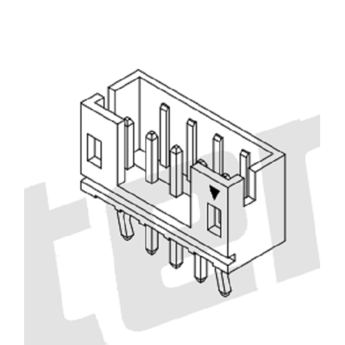 2,00 mm Pitch 180 ° Wafer Connector Series AW2001V-XXP-X