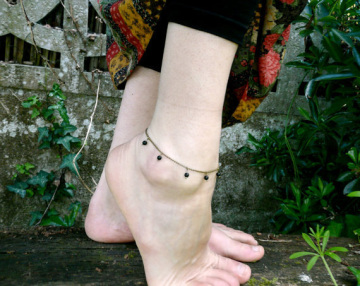 Gypsy Style Summer Black Beads Anklets Cheap Ankle Bracelets
