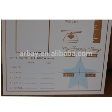 Wholesale 1.4mm thickness paper photo frame back board with DIY printing words