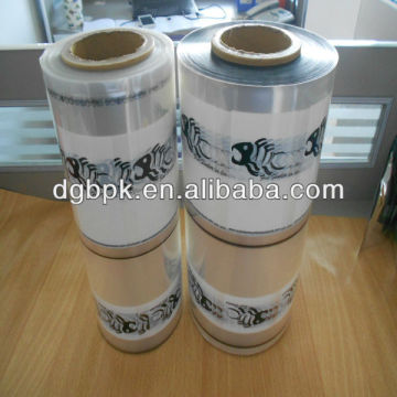 clear printed laminated food packaging film rollstock