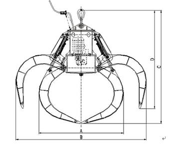 Electro-hydraulic scrap grab