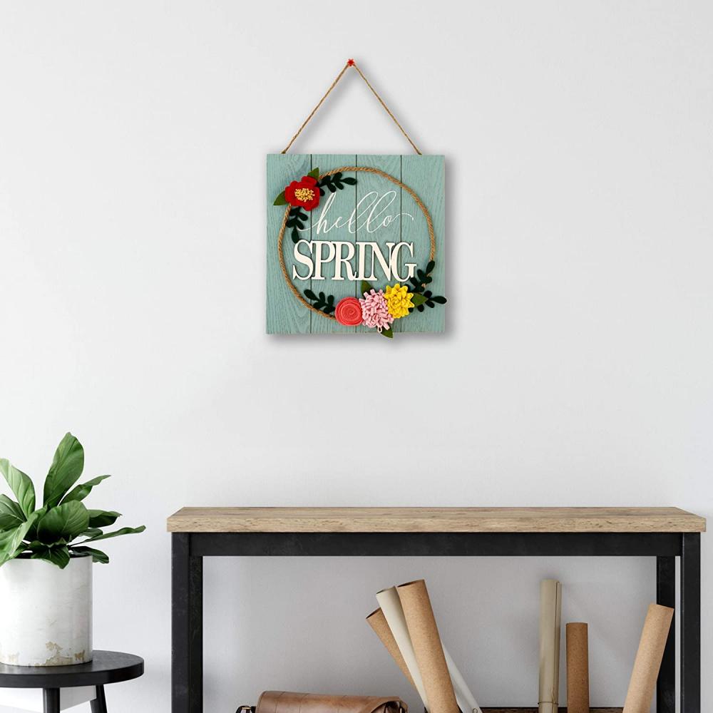 3D Flower Flowers Wall Plaque Hello Spring