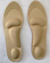 Memory Foam Cotton Linen Massage Insoles for Men and Women