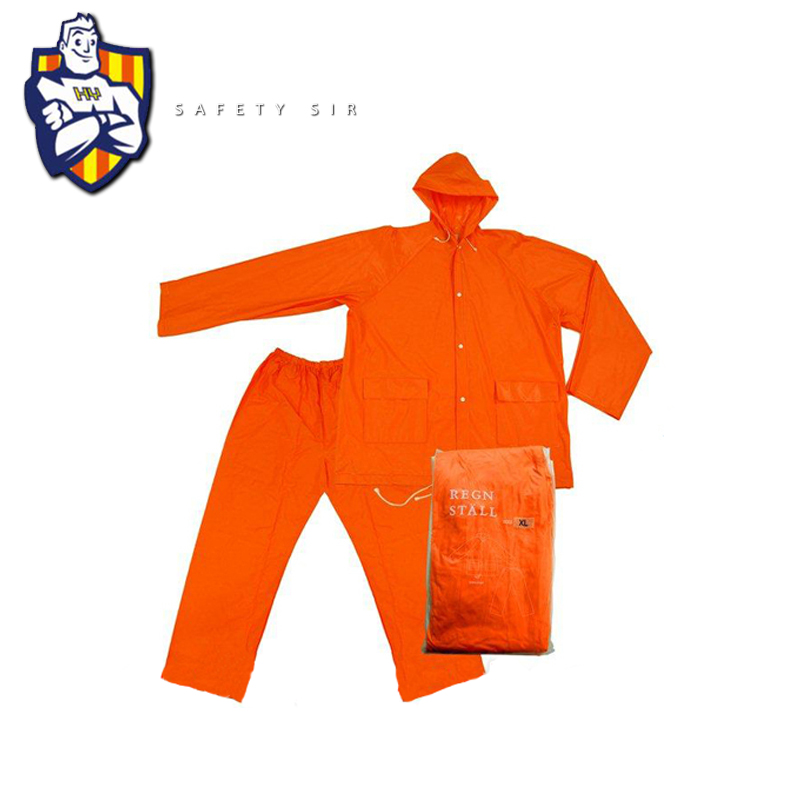 Customized High quality adult Pvc polyester rain coat,Men rain coat, Rain suit CE Standard