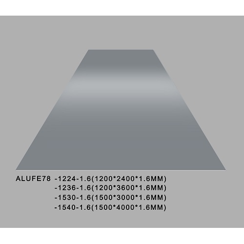 Глянцевый пепельно-серый алюминиевый лист толщиной 1,6 мм