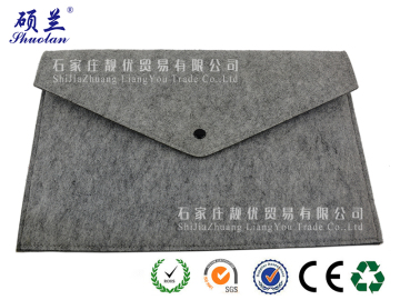 Good quality customized color felt laptop bag