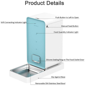 Smartphone draadloze huisdier feeder