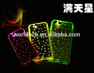 flash coming call many color flash led color changing phone case