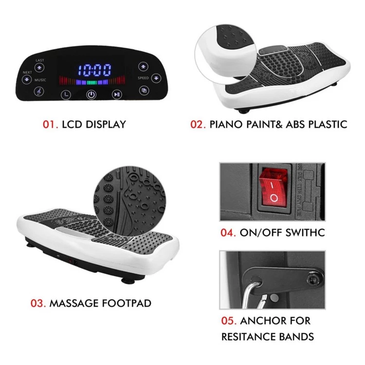 High Quality With Hot Whole Body Vibration Plate Fitness Machine Crazy Fit Massage Fitness Equipment Weight Plate