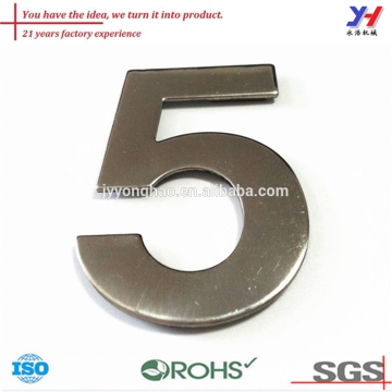 OEM ODM good metal hotel room number/stainless steel hotel room number