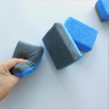 Upgraded Polish Wax Applicator Pads - Microfiber Car & Home Cleaning Applicator with Plastic Barrier