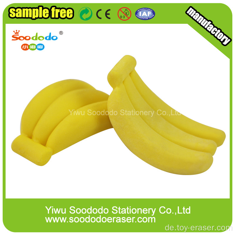 Hochwertige Bananenfrucht-Radiergummis