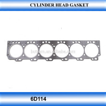 Chinese supplier 6D114 head gasket cylinder head gasket kit