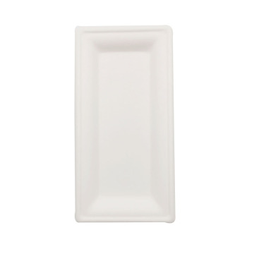 Sugarcane Bagasse Tableware Biodegradable Rectangle Plate