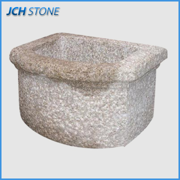 Upscale and special granite garden pot