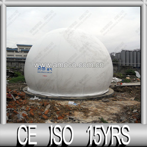 Double Membrane Biogas Storage system with auto-control system