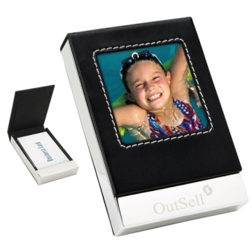 Familia Business Card Case with Photo Frame
