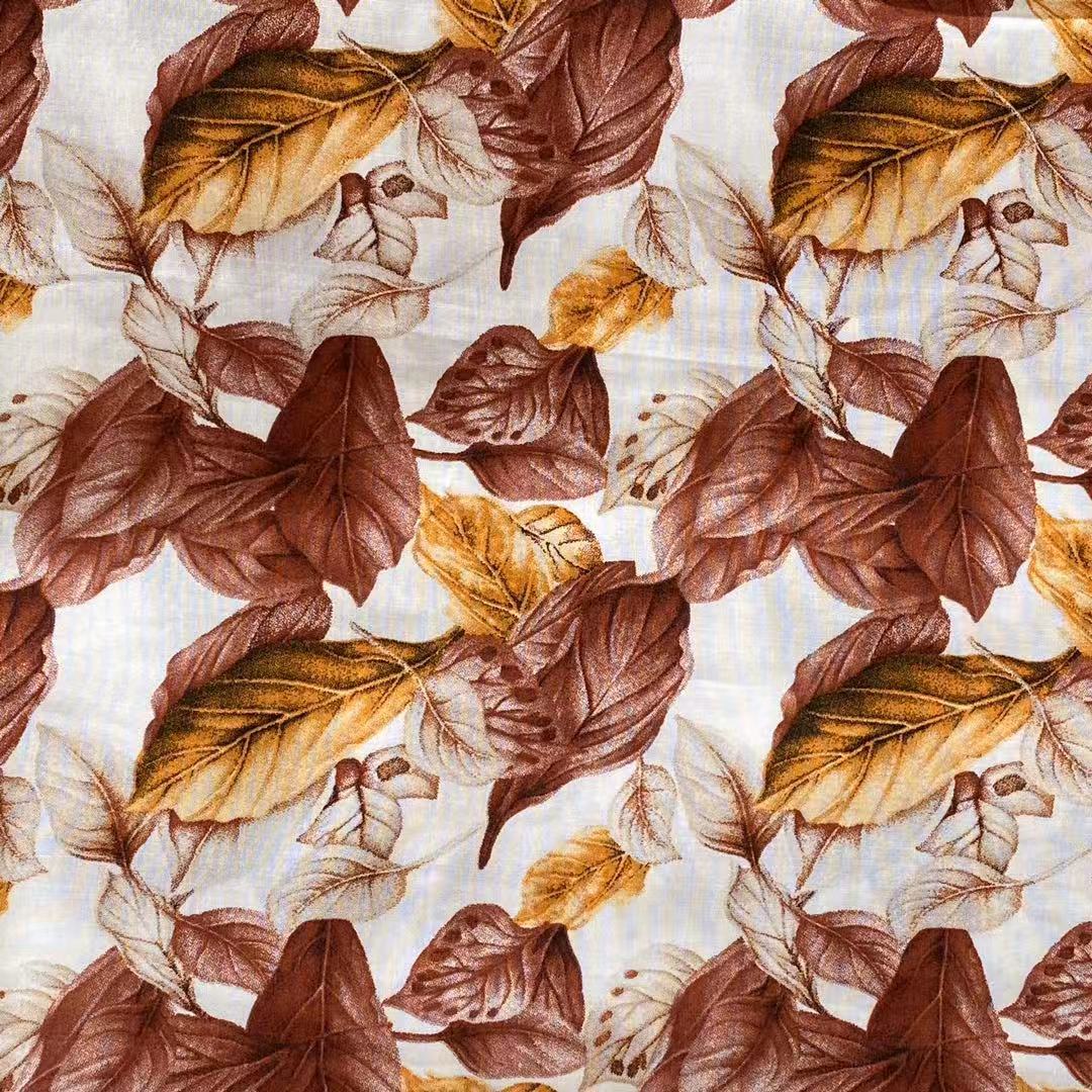 ISP Textile Women Clothing Cloth Fabric Plain Woven RAYON Textile Material Printed Fabric For Dress