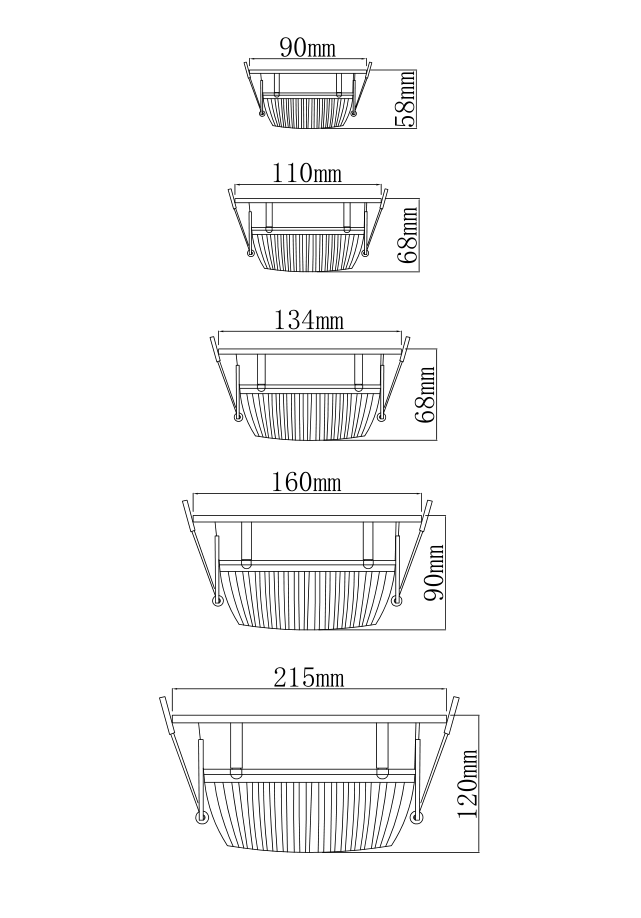 KCD Best price IP44 recessed mounted round 14w led light downlight