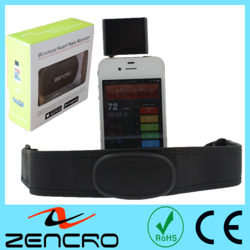 Wireless Chest Belt Heart Rate Monitor for Smart Phone Ios Android