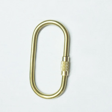 Brass Oval Key Chain with Turnbuckle