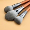 Best Selling 12pcs Wood Handle Synthetic Hair Makeup Brushes Kits Powder Cosmetic Brush Sets