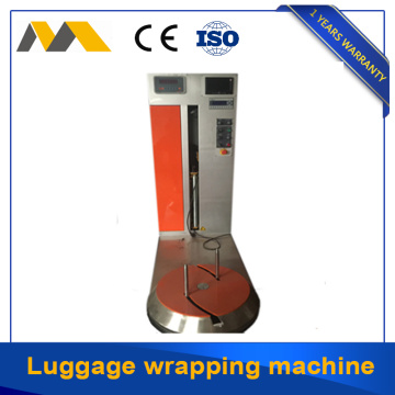 Airport baggage wrapping machine for protecting baggage