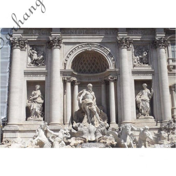 Hotel Luxury marble veneer stone column for outdoor building