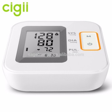 Portable blood test machine talking digital upper arm blood pressure monitor