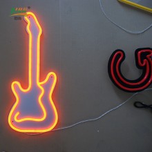 Newest Advertising Outdoor moving Wholesale acrylic led guitar signage