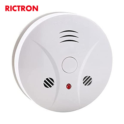 wholesale Detector de humo del sensor de seguridad del hogar montado en la pared del sistema de alarma fotoeléctrico contra incendios convencional de 9v que funciona con batería