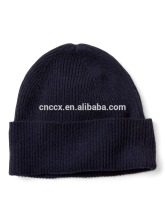 17HLC8003 China supplier cashmere ribbed hat
