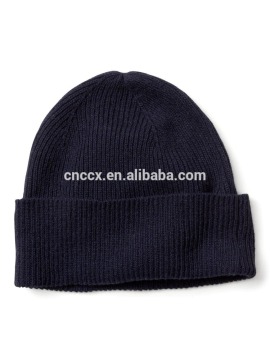 17HLC8003 China supplier cashmere ribbed hat