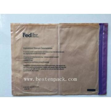 Sampul surat pembungkusan zip ritsleting purples