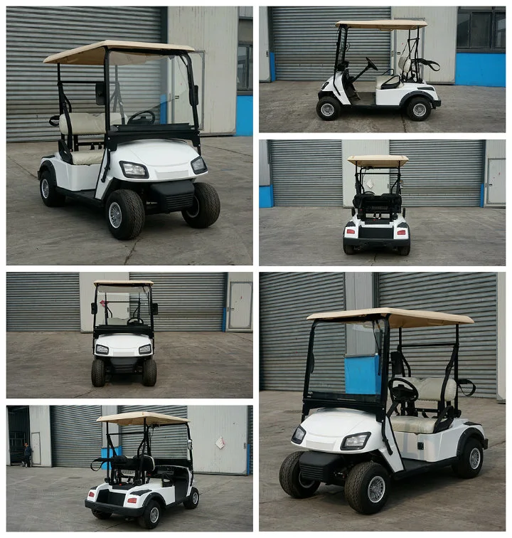 Injection Material 2 Seater Electric Golf Cart 35 Km/H Max Speed