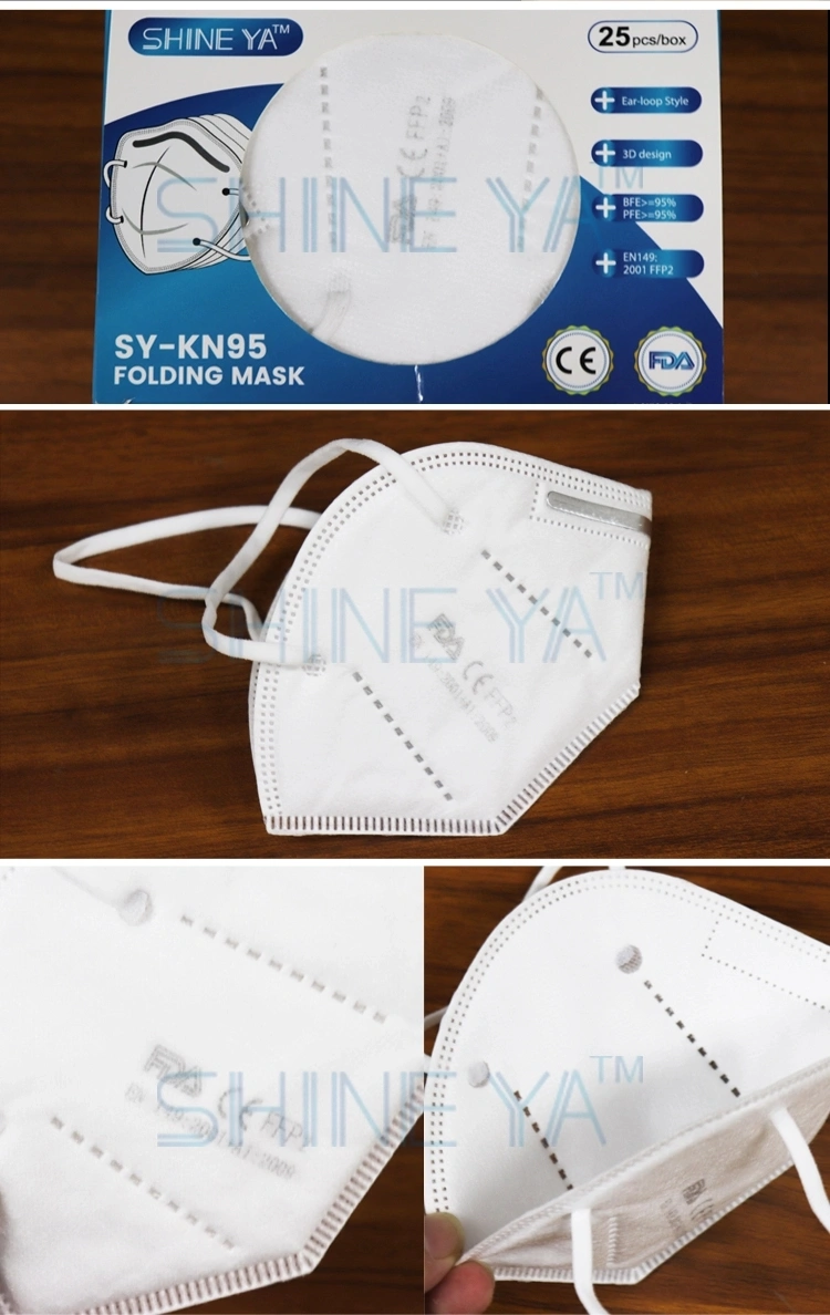 Disposable Nonwoven Folding Half Face Mask for Self Use