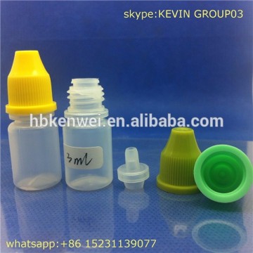 plastic squeeze dropper bottles 3ml pe dropper bottles with screw cap with thin tip