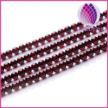 Natural AAA Grade 5mm round garnet gemstone beads