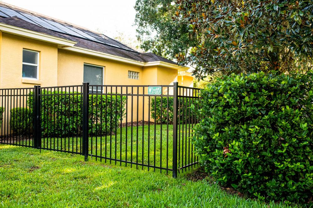 wall top wpc outdoor steel picket security fence