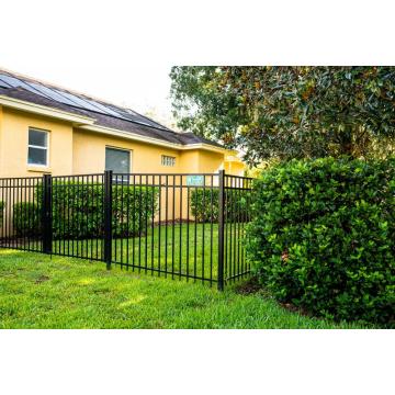 wall top wpc outdoor steel picket security fence