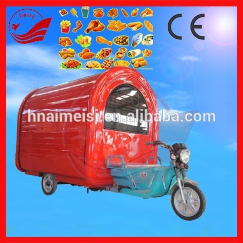 Fast Food Vending Application Electric Mobile Motorcycle Food Cart