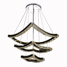 crystals modern design hotel led light chandelier