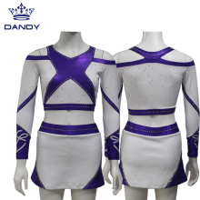 Vente en gros uniforme de cheerleading fille personnalisée