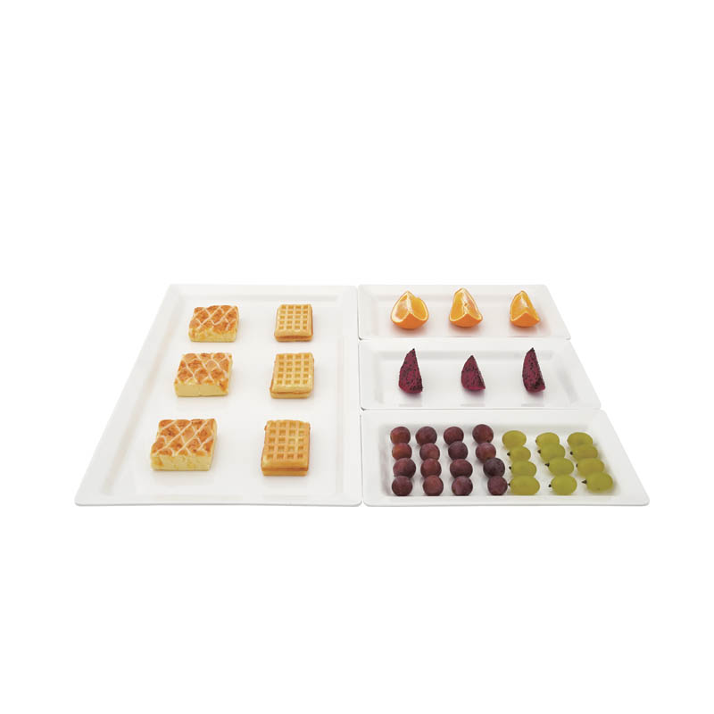 Melamine Food Tray 1/3 GN Plastic Rectangular Buffet Server Gastronorm Food Display Tray