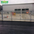 2.4m high D pale steel palisade fence