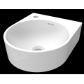 Wall Hung Round Solid Surface Bathroom Basin