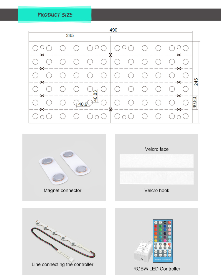 Flexible RGBW 3000K 6000K led module 24v dc CE ROHS 5050 led module lens